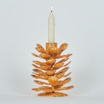 Kerst decoraties Bizzotto P.CANDELA 1P PINEAL ORO H10