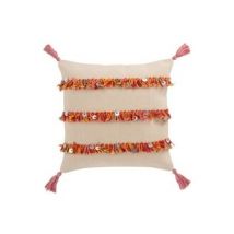 Kussens J-line COUSSIN 3RANG FRAN COT BEI/MIX (45x45x3cm)