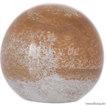 Beeldjes J-line PRESSE-PAPIER BAS VERRE BEI S (8x8x7.5cm)