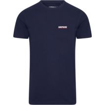 T-shirt Korte Mouw Subprime Shirt Chest Logo Navy