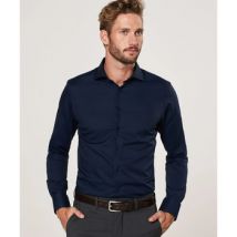 Profuomo  Overhemd Lange Mouw Shirt Slim Fit Navy