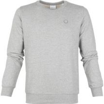 Knowledge Cotton Apparel  Sweater Elm Melange Trui Grijs