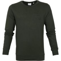 Knowledge Cotton Apparel  Sweater Trui Elm Donkergroen