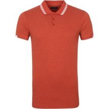 Dstrezzed  T-shirt Polo Popcorn Melange Rood