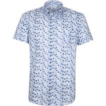 State Of Art  Overhemd Lange Mouw Shortsleeve Overhemd Blauw Stippen