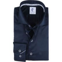 Overhemd Lange Mouw R2 Amsterdam R2 Overhemd Extra Lange Mouwen Donkerblauw