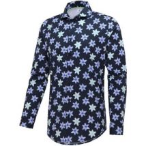 Blue Industry  Overhemd Lange Mouw Overhemd Bloemen Donkerblauw