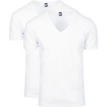 T-shirt Korte Mouw Alan Red T-Shirt 2 pack NOV Extra Diepe V-Hals Stretch