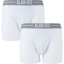 Boxers Alan Red Boxershort Wit 2Pack