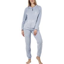 Pyjama's / nachthemden Admas Pyjama loungewear broek jas met rits Soft Home
