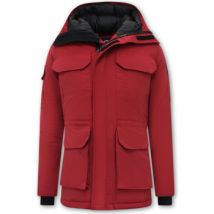 Parka Jas Beluomo Halflange Winterjas Capuchon