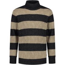 Sweater Dstrezzed Coltrui Wol Mix Streep Antraciet