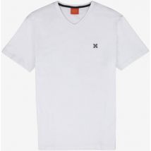 T-shirt Korte Mouw Oxbow Effen T-shirt met V-hals 4flo geborduurd op de borst TIVE