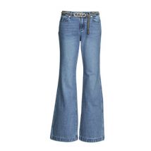 Flared/Bootcut MICHAEL Michael Kors FLARE CHAIN BELT DNM JEAN