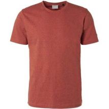 T-shirt No Excess T-Shirt Streep Melange Rood