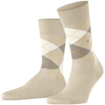 Socks Burlington Manchester Sok Ruit Lichtbeige 4840
