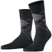 Socks Burlington Manchester Sok Ruit Zwart 3000