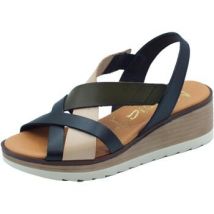Sandalen met sleehak Marila 1810 Celeste