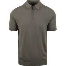 T-shirt Suitable Half Zip Polo Groen