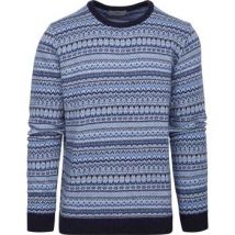 Sweater Suitable Prestige Fair Isle Pullover Blauw