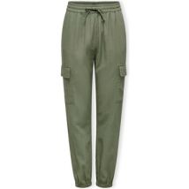 Broek Only Noos Caro Pull Up Trousers - Oil Green