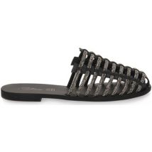 Sandalen S.piero BLACK LEATHER STRASS