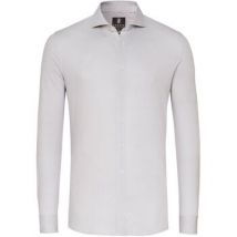 Overhemd Lange Mouw Desoto Essential Overhemd Hai Piqué Pied De Poule Beige