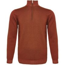 Sweater R2 Amsterdam R2 Half Zip Trui Merinowol Brique