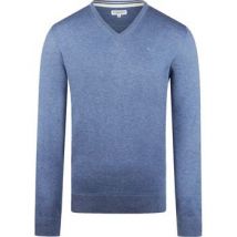 Sweater Mcgregor Trui Merino Blend V-Hals Faded Blauw