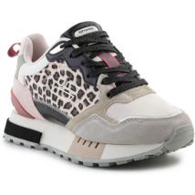 D.Franklin  Lage Sneakers Vibla Zig Flag Leo Beige DFSH378002-BEIG