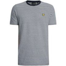 T-shirt Korte Mouw Lyle & Scott T-shirt met linnenmix en Bretonse strepen