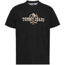 T-shirt Tommy Jeans Embroidered Varsity T-Shirt Black