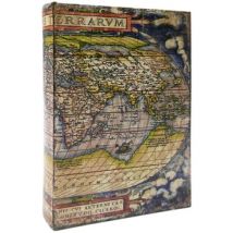 Manden en dozen Signes Grimalt Wereldkaart Boekendoos