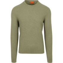 Sweater Suitable Trui Structure Slub Olijfgroen