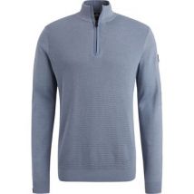 Sweater Vanguard Trui Half Zip Structuur Blauw