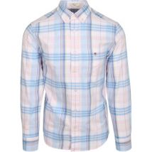 Overhemd Lange Mouw Gant Overhemd Tartan Ruit Roze