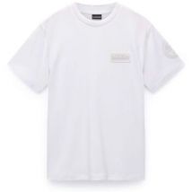 T-shirt Napapijri S-AMUNDSEN 1 - NP0A4IN8-2061 WHITE HERON