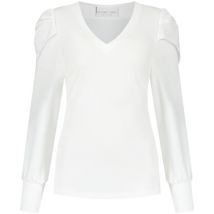 T-Shirt Lange Mouw Helena Hart Top Yara L.m Transfer Wit 7485