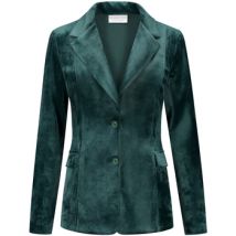 Hydraterend en voedend Helena Hart 7425Uni Blazer Velour Midi Uni Green