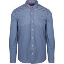 Overhemd Lange Mouw New Zealand Auckland NZA Shirt James Oban Poplin Blauw