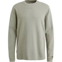 T-Shirt Lange Mouw Cast Iron Longsleeve T-shirt Waffle Lichtgroen