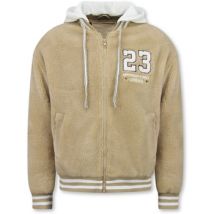 Fleece Jack Enos Oversized Baseball Jacket Teddy Jas