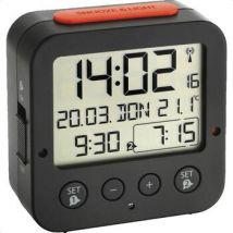 Klokken Tfa Réveil 60.2528.01 numérique radio-piloté noir