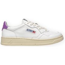 Autry  Lage Sneakers Medalist Low Leather W - White/Dewberry