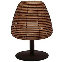 Tafellampen Lumisky Lampe à poser Bohème LED sans fil abat-jour rotin