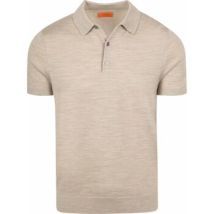 T-shirt Suitable Polo Rishi Merinowol Beige