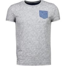 T-shirt Korte Mouw Bn8 Black Number Blader Motief Summer