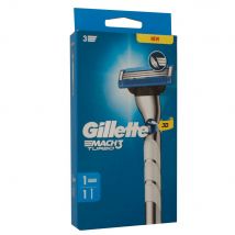 Gillette Mach3 Turbo Rasierer & Rasiergriff Set mit 1er Klinge