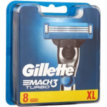 8 Gillette Mach3 Turbo Rasierklingen 8 Stück Klingen Ersatzklingen