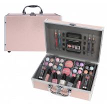 Schminkkoffer Zmile Cosmetic Set Profi Qualität 42tlg Alukoffer Beauty Case rosa